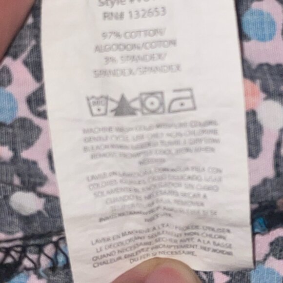 Vera Bradley Women's Pink Floral Print V-Neck Scrub Top XL - Picture 7 of 7